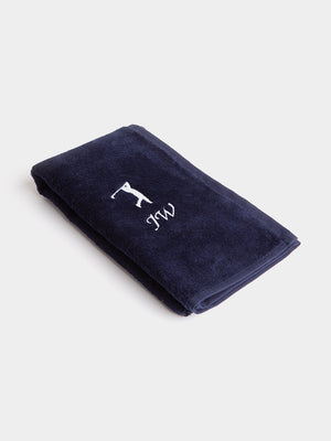 Personalised Golf Towel Navy